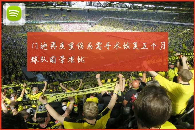 门迪再度重伤或需手术恢复五个月球队前景堪忧